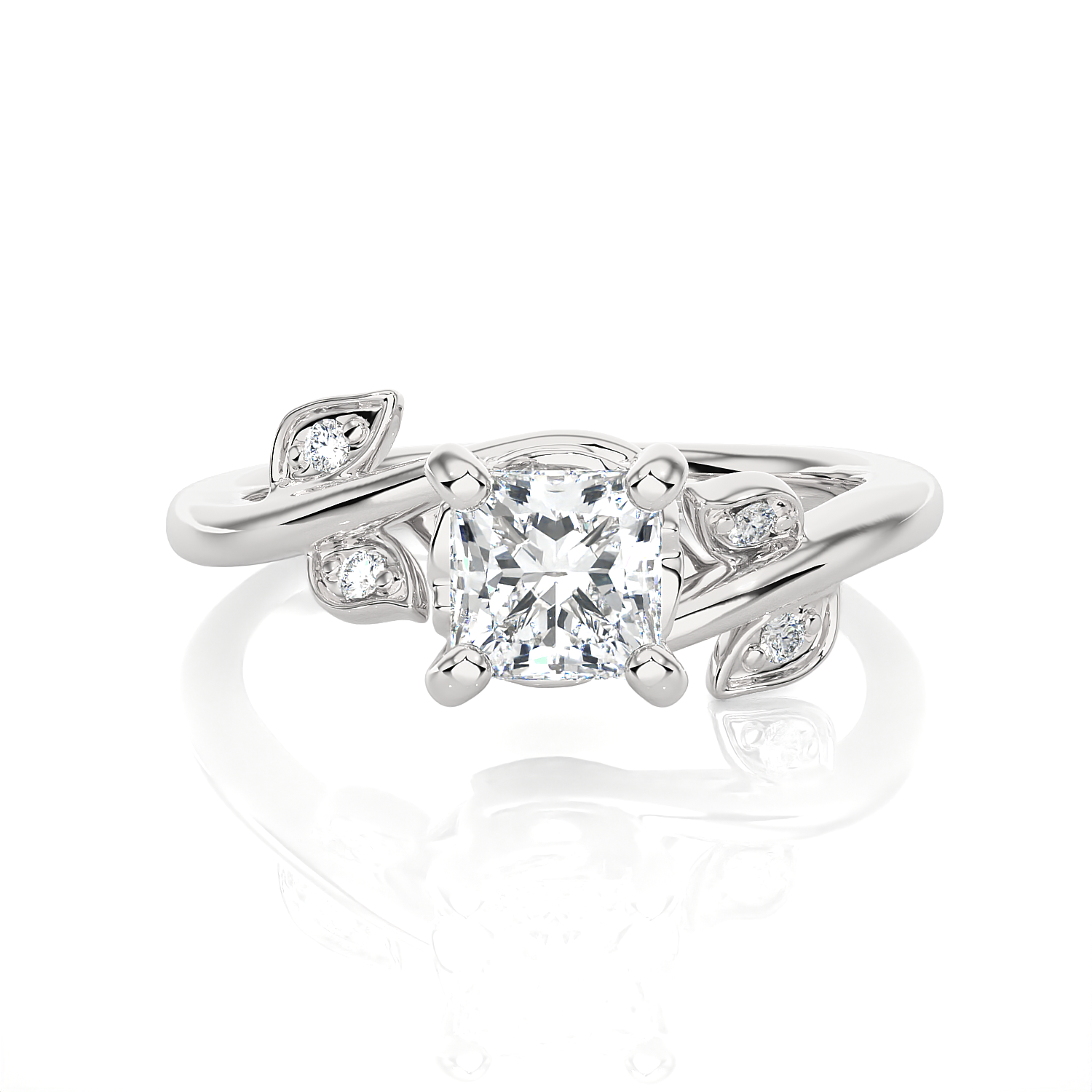 1 ctw Round Lab Grown Diamond Solitaire Engagement Ring