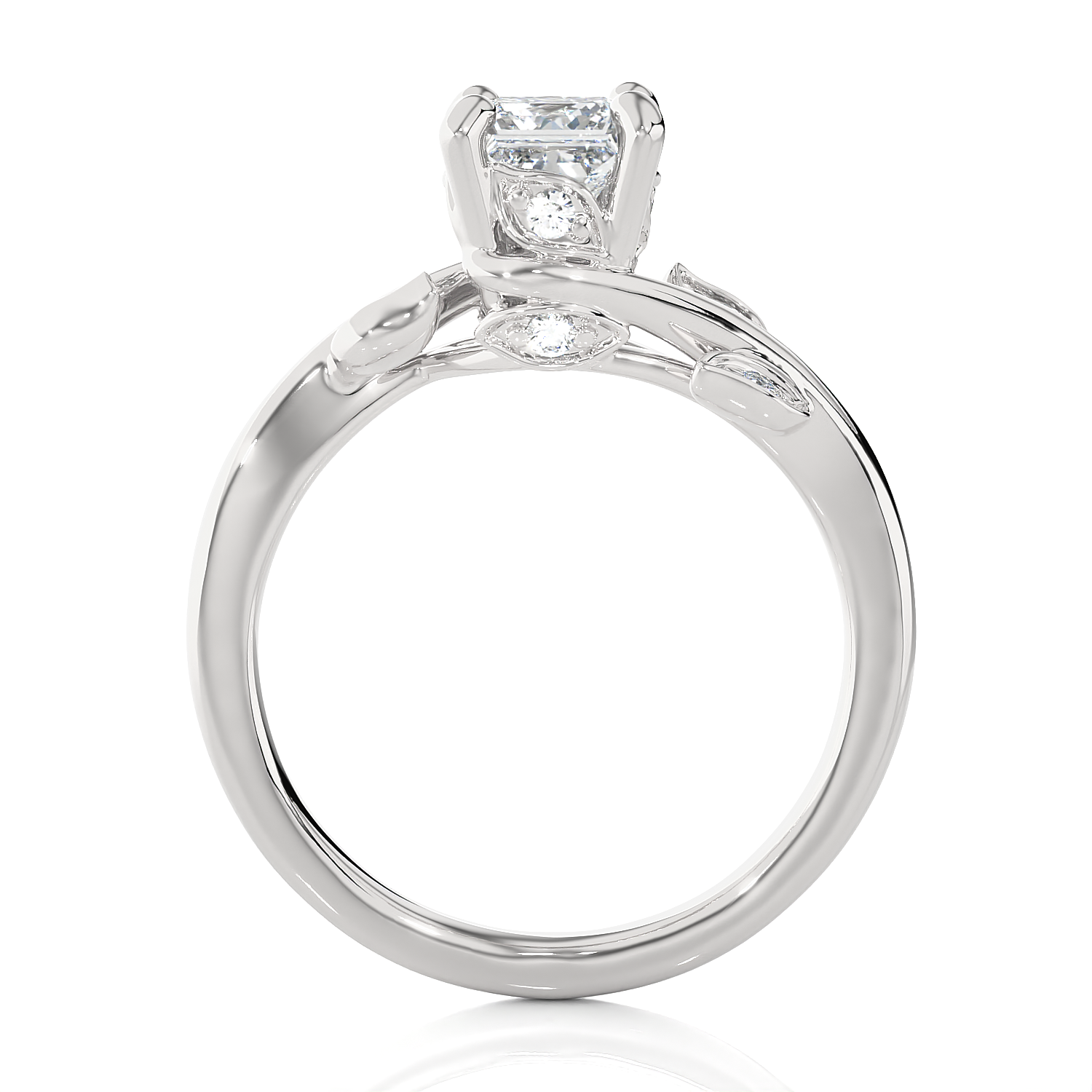 1 ctw Round Lab Grown Diamond Solitaire Engagement Ring