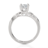1 ctw Round Lab Grown Diamond Solitaire Engagement Ring
