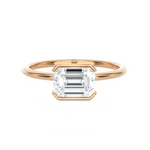 Emerald-Cut Lab Grown Diamond Solitaire Engagement Ring