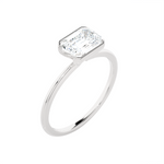 Emerald-Cut Lab Grown Diamond Solitaire Engagement Ring