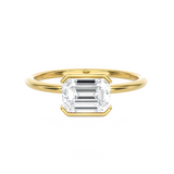 Emerald-Cut Lab Grown Diamond Solitaire Engagement Ring