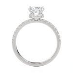 1 1/2 ctw Princess-Cut Lab Grown Diamond Side Stone Engagement Ring