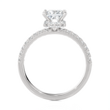 1 1/2 ctw Princess-Cut Lab Grown Diamond Side Stone Engagement Ring