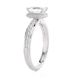 1 3/4 ctw Emerald-Cut Lab Grown Diamond Side Stone Engagement Ring