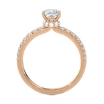 1 1/2 ctw Princess-Cut Lab Grown Diamond Side Stone Engagement Ring