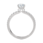 1 1/2 ctw Princess-Cut Lab Grown Diamond Side Stone Engagement Ring