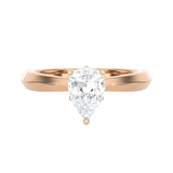 1 ctw Pear-Shaped Lab Grown Diamond Solitaire Engagement Ring