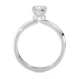 1 ctw Round Lab Grown Diamond Solitaire Engagement Ring