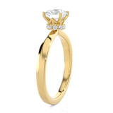 1 ctw Round Lab Grown Diamond Solitaire Engagement Ring