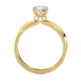 1 ctw Round Lab Grown Diamond Solitaire Engagement Ring