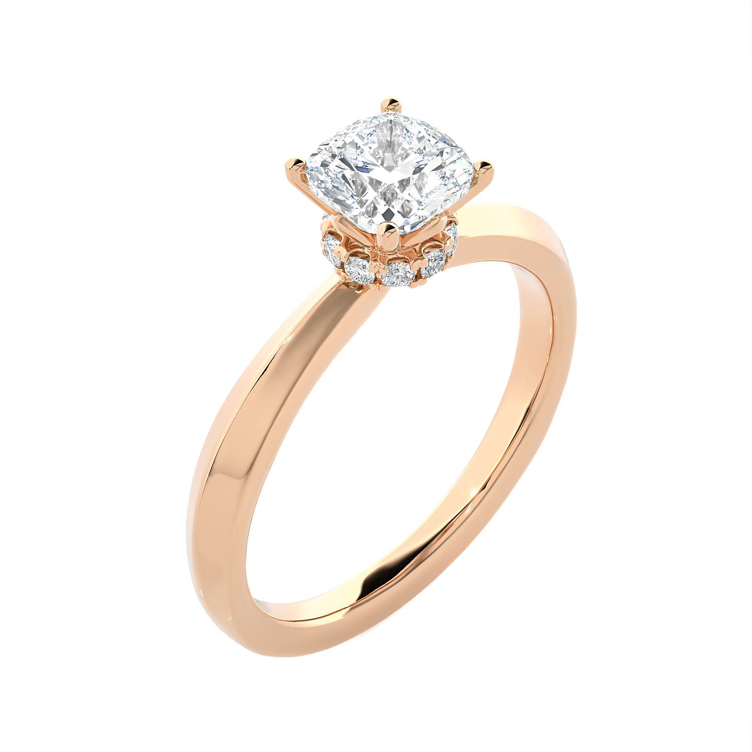 Emerald-Cut Lab Grown Diamond Solitaire Engagement Ring