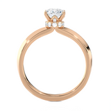 Emerald-Cut Lab Grown Diamond Solitaire Engagement Ring