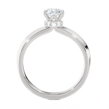 Emerald-Cut Lab Grown Diamond Solitaire Engagement Ring