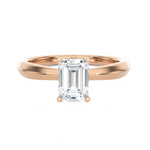 Emerald-Cut Lab Grown Diamond Solitaire Engagement Ring