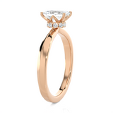 Emerald-Cut Lab Grown Diamond Solitaire Engagement Ring