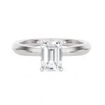 Emerald-Cut Lab Grown Diamond Solitaire Engagement Ring