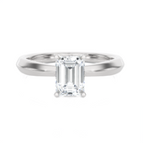Emerald-Cut Lab Grown Diamond Solitaire Engagement Ring