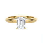 Emerald-Cut Lab Grown Diamond Solitaire Engagement Ring