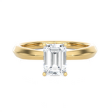 Emerald-Cut Lab Grown Diamond Solitaire Engagement Ring