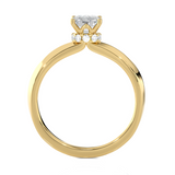 Emerald-Cut Lab Grown Diamond Solitaire Engagement Ring
