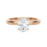 1 ctw Oval Lab Grown Diamond Solitaire Engagement Ring