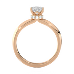 1 ctw Oval Lab Grown Diamond Solitaire Engagement Ring