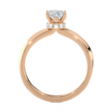 1 ctw Oval Lab Grown Diamond Solitaire Engagement Ring