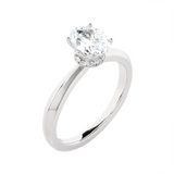 1 ctw Oval Lab Grown Diamond Solitaire Engagement Ring