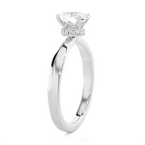 1 ctw Oval Lab Grown Diamond Solitaire Engagement Ring