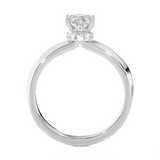 1 ctw Oval Lab Grown Diamond Solitaire Engagement Ring