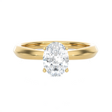 1 ctw Oval Lab Grown Diamond Solitaire Engagement Ring