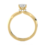 1 ctw Oval Lab Grown Diamond Solitaire Engagement Ring