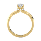 1 ctw Oval Lab Grown Diamond Solitaire Engagement Ring