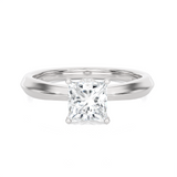 1 ctw Princess-Cut Lab Grown Diamond Solitaire Engagement Ring