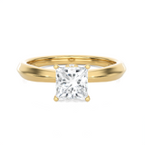 1 ctw Princess-Cut Lab Grown Diamond Solitaire Engagement Ring