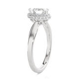 Pear-Shaped Lab Grown Diamond Halo Engagement Ring