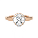 1 3/8 ctw Round Lab Grown Diamond Halo Engagement Ring