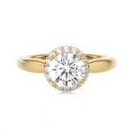 1 3/8 ctw Round Lab Grown Diamond Halo Engagement Ring