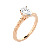 1 ctw Oval Lab Grown Diamond Solitaire Engagement Ring