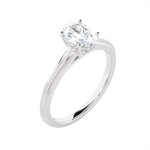 1 ctw Oval Lab Grown Diamond Solitaire Engagement Ring