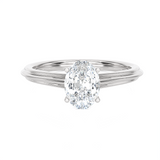1 ctw Oval Lab Grown Diamond Solitaire Engagement Ring