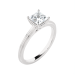 1 ctw Princess-Cut Lab Grown Diamond Solitaire Engagement Ring