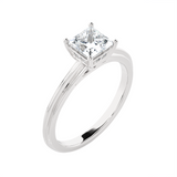 1 ctw Princess-Cut Lab Grown Diamond Solitaire Engagement Ring