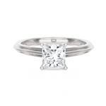 1 ctw Princess-Cut Lab Grown Diamond Solitaire Engagement Ring
