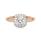 1 1/2 ctw Princess-Cut Lab Grown Diamond Halo Engagement Ring