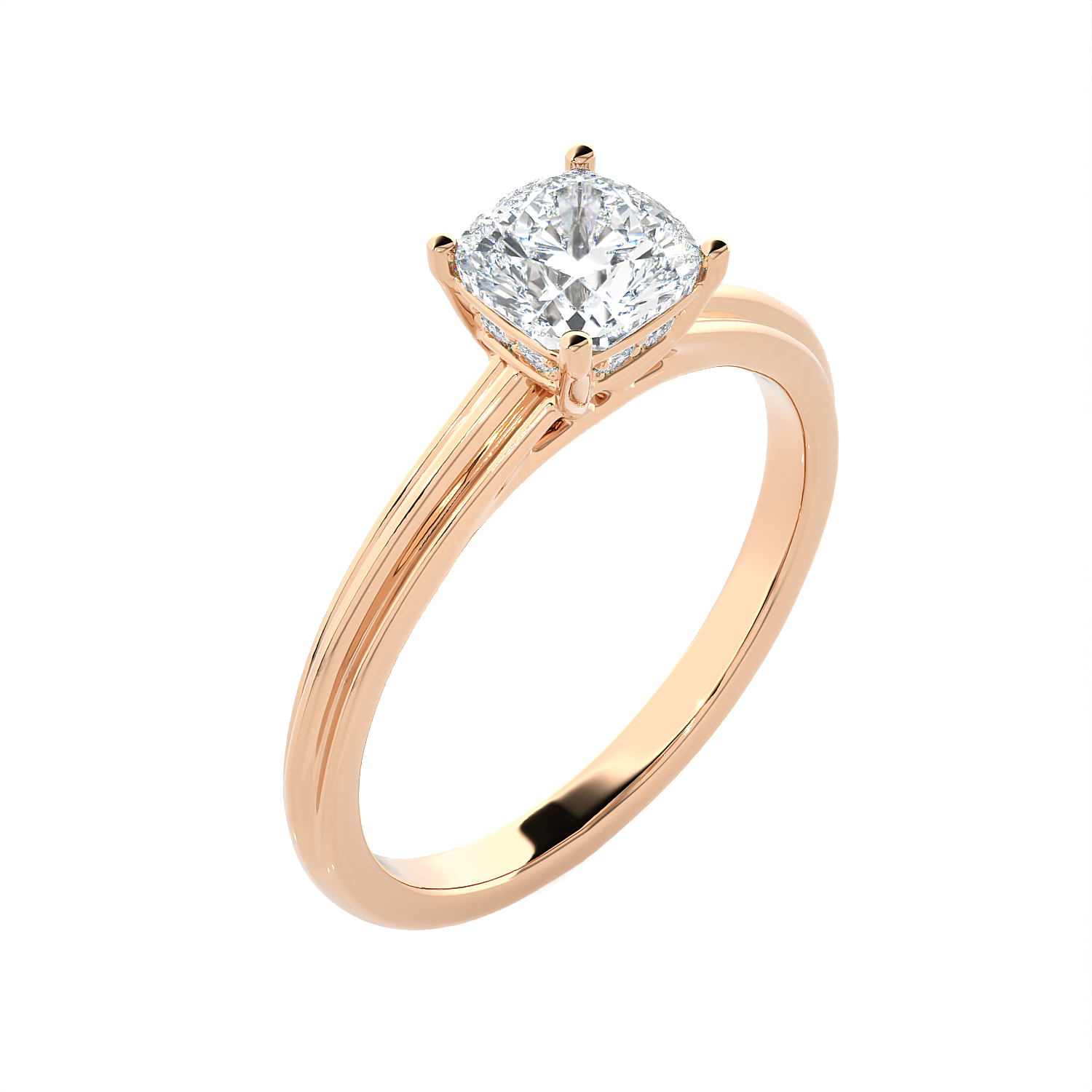 1 1/4 ctw Princess-Cut Lab Grown Diamond Solitaire Engagement Ring