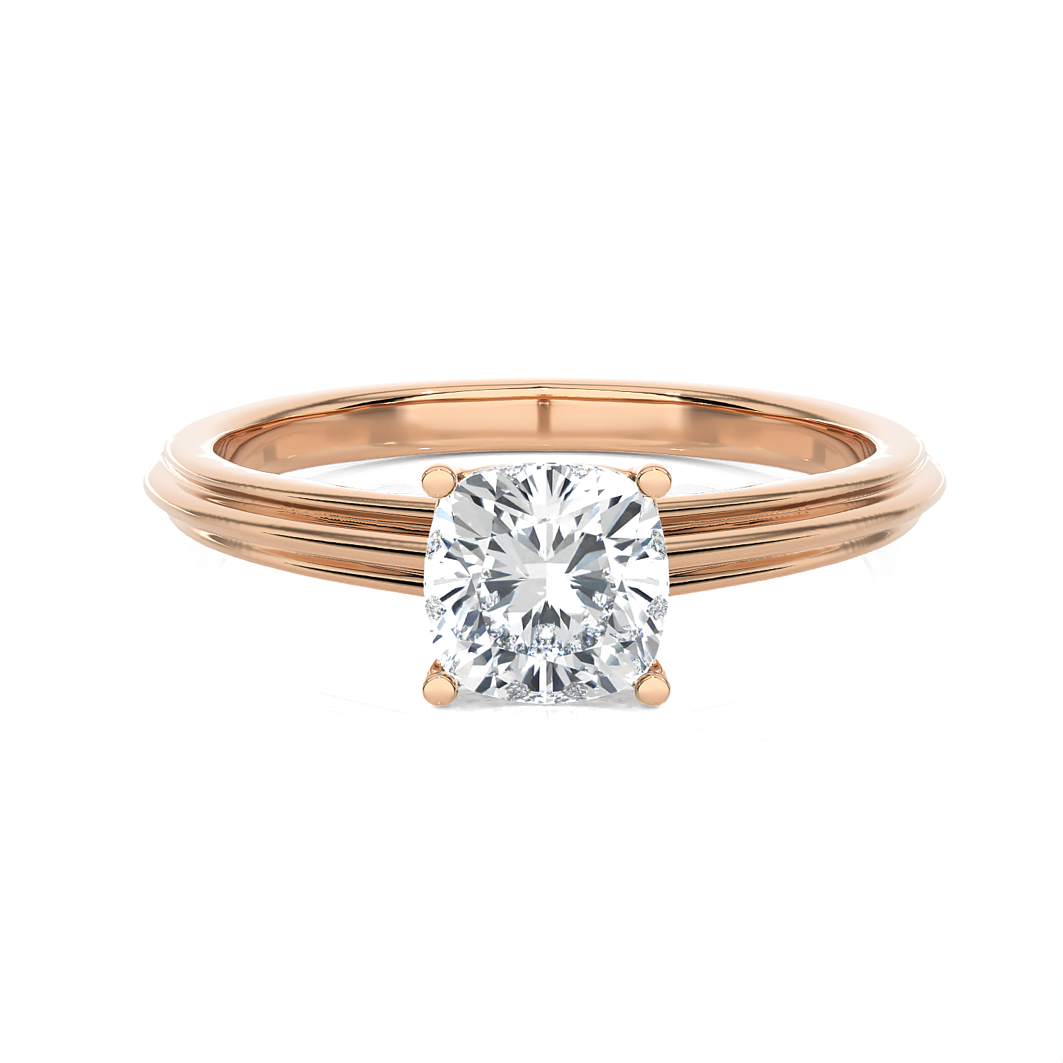 1 1/4 ctw Princess-Cut Lab Grown Diamond Solitaire Engagement Ring