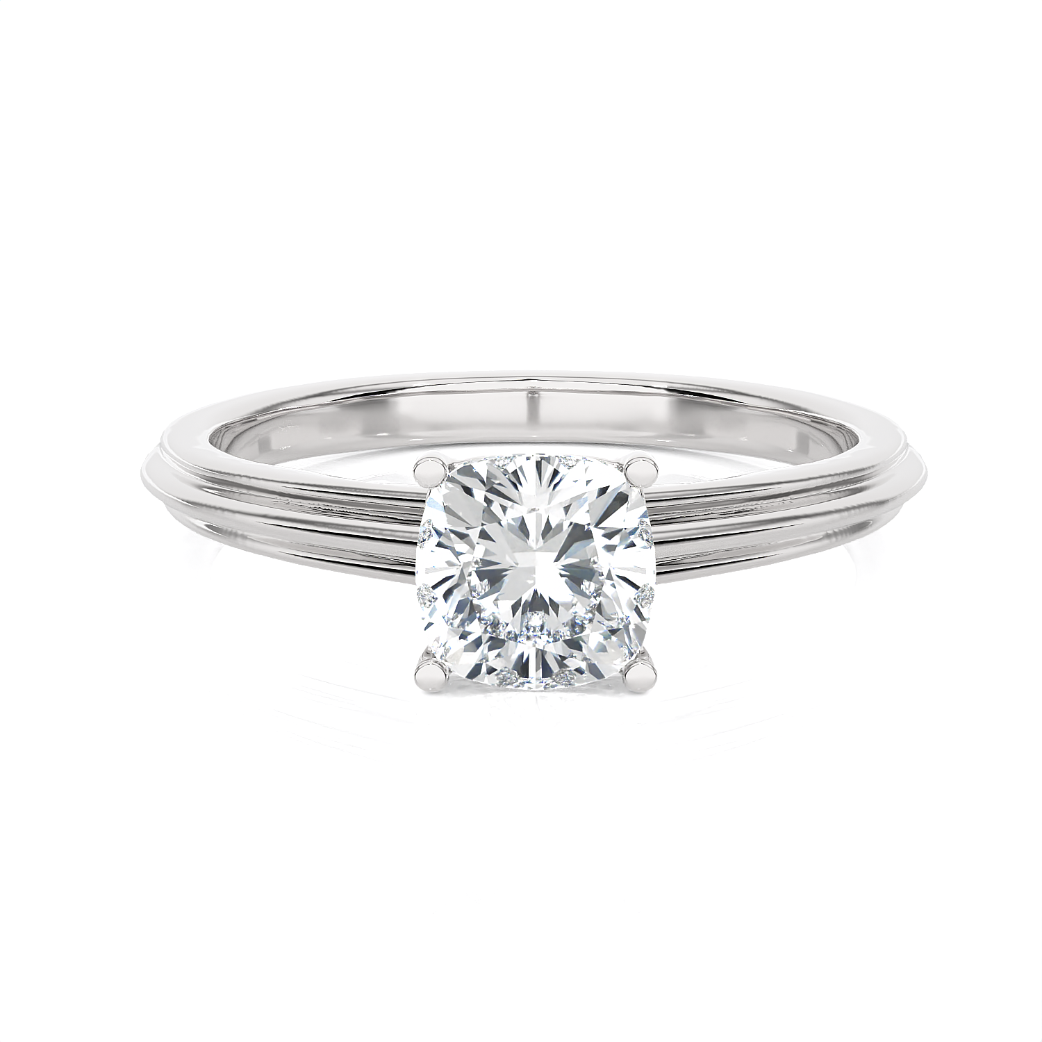 1 1/4 ctw Princess-Cut Lab Grown Diamond Solitaire Engagement Ring