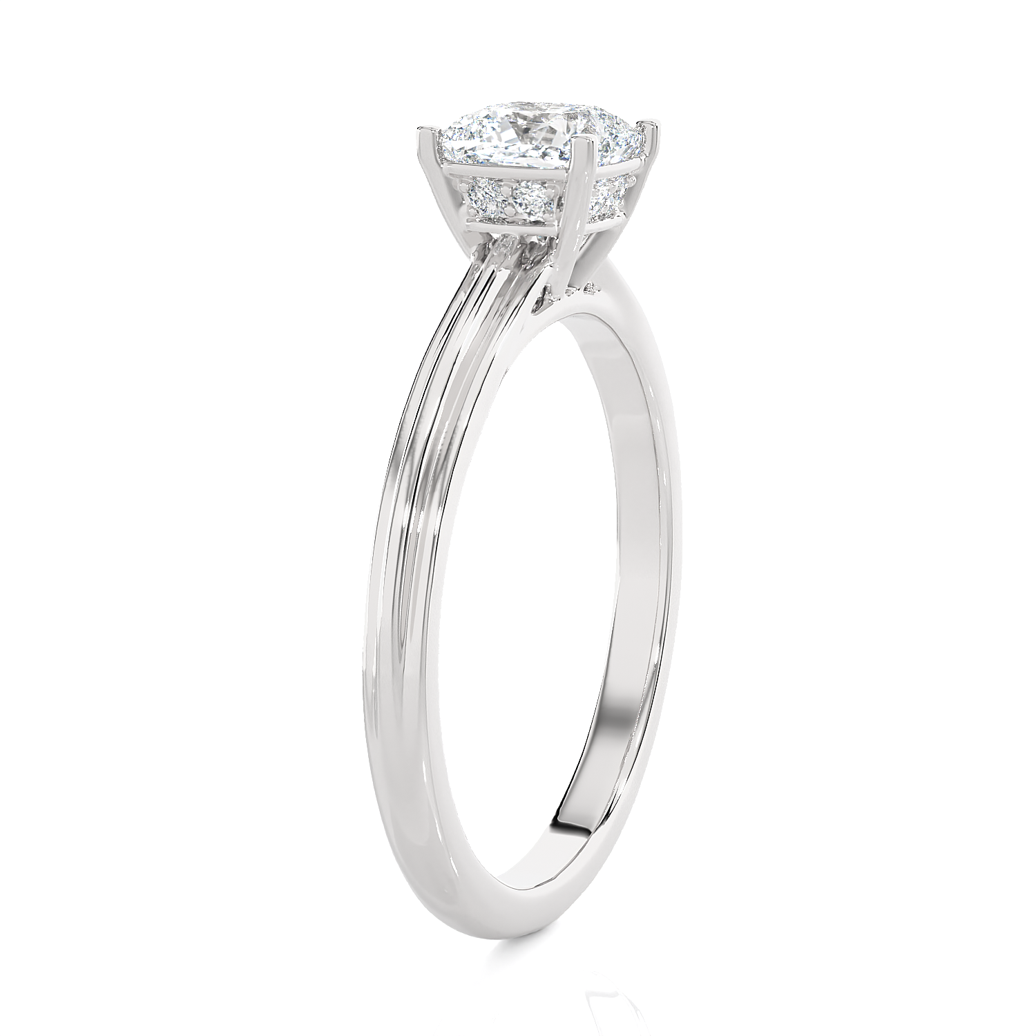 1 1/4 ctw Princess-Cut Lab Grown Diamond Solitaire Engagement Ring